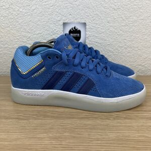 Adidas Skateboarding Tyshawn Jones Sky Blue Suede Size 5 H04934 Icy Soles
